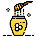 food and restaurant,healthy,honey,bee,jar,sweet,pot,honey jar,jar format